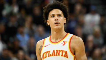 Jalen Johnson #1 of the Atlanta Hawks