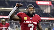 Nov 3, 2025; Arlington, Texas, USA; Arizona Cardinals safety Budda Baker (3) walks off the field after the game between the Dallas Cowboys and the Arizona Cardinals at AT&T Stadium. Mandatory Credit: Jerome Miron-Imagn Images