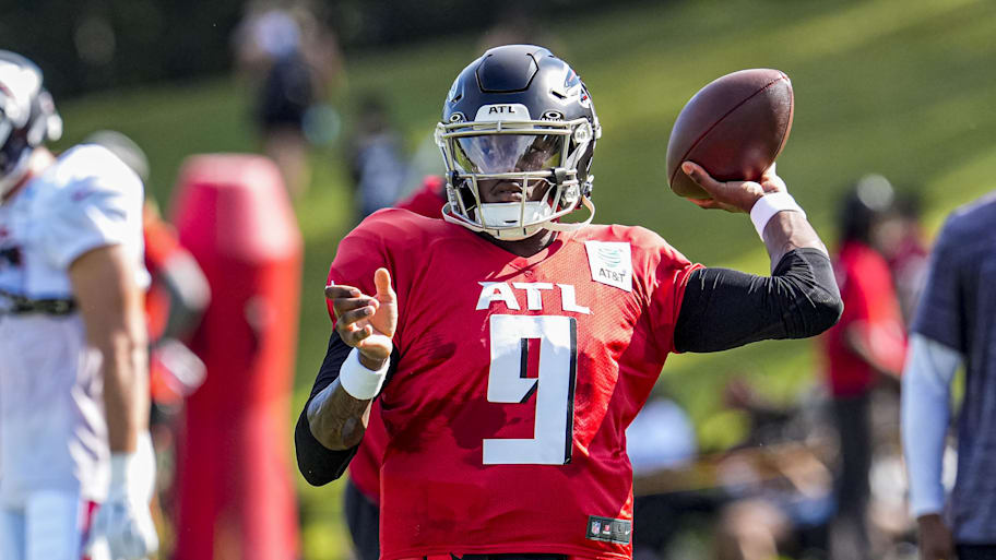 Michael Penix Jr. thinks the Falcons can have the best offense in the NFL this season. | Dale Zanine-Imagn Images