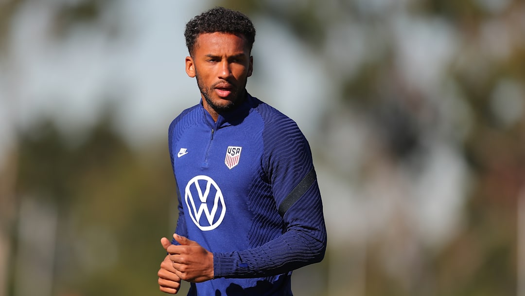 Auston Trusty hat zwar noch kein Länderspiel für die USA bestritten, trainierte aber schon mit dem Team.