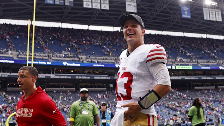 San Francisco 49ers quarterback Brock Purdy.