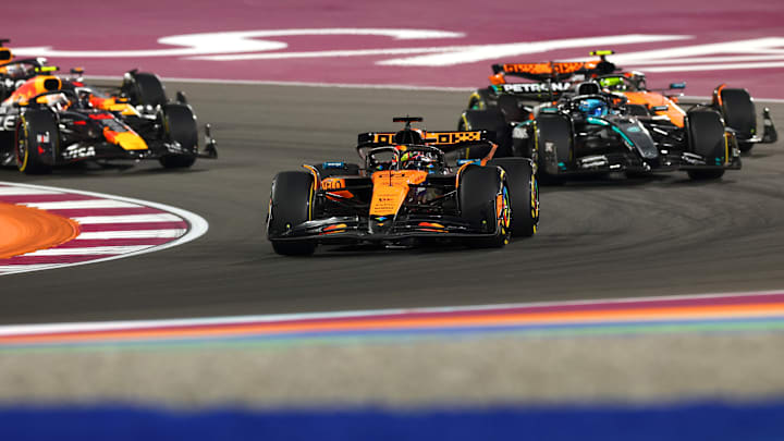 Oscar Piastri, George Russell, Lando Norris, Yuki Tsunoda, Max Verstappen, Formula 1