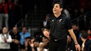 Cincinnati Bearcats head coach Wes Miller coaches in the first half of the NCAA basketball game against the Arizona State Sun Devils at Fifth Third Arena in Cincinnati on Saturday, January 18, 2025.