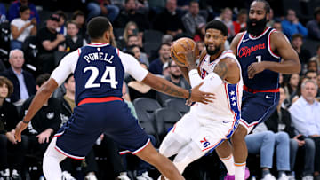 Norman Powell, Paul George, James Harden