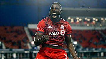 El jugador Jozy Altidore celebra un gol con el Toronto FC.