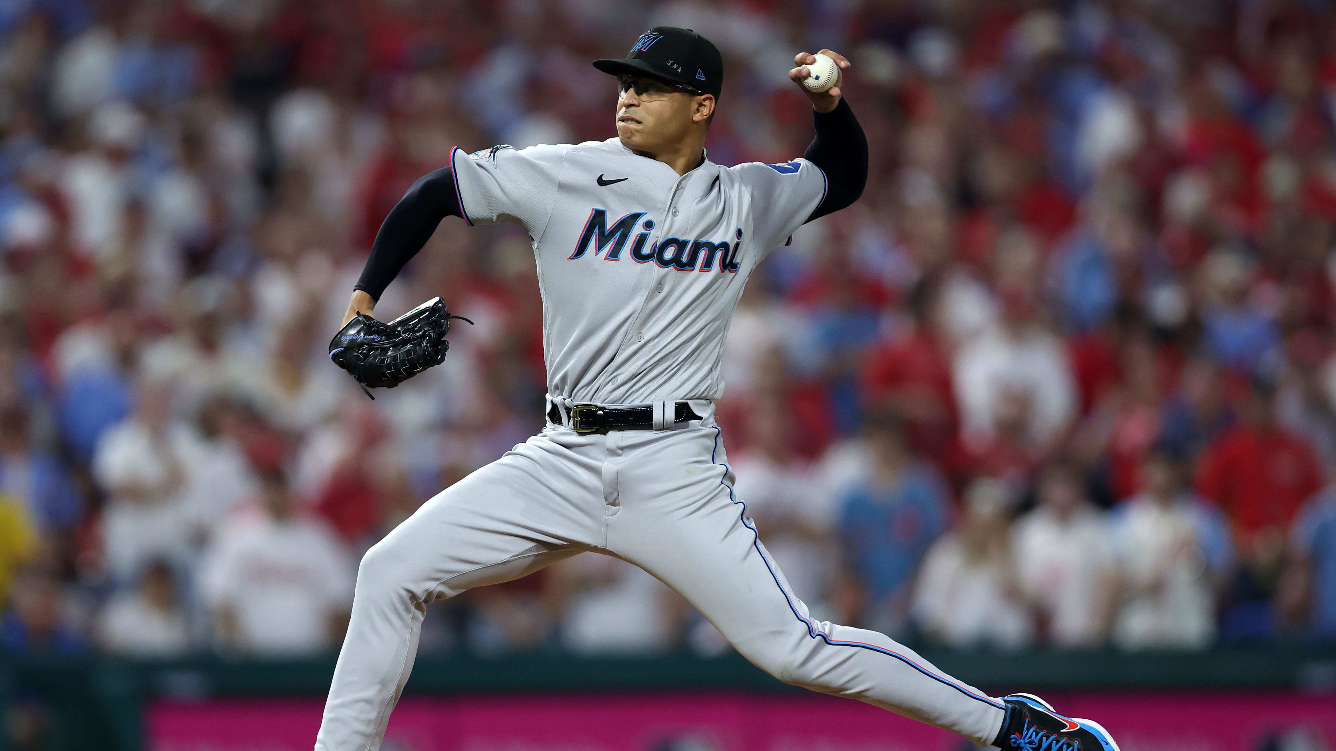 Miami Marlins starting pitcher Jesus Luzardo