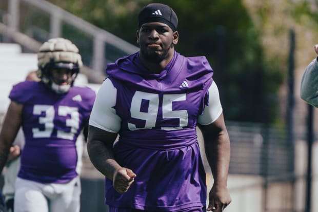 Armon Parker was injured early on in spring practice for the Huskies. 