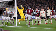 Kurt Zouma heads home West Ham's winner