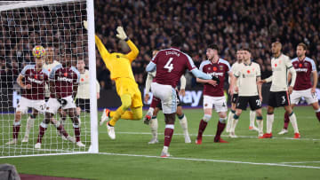 Kurt Zouma heads home West Ham's winner