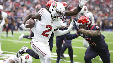 Nov 19, 2023; Houston, Texas, USA; Arizona Cardinals wide receiver Marquise Brown (2) runs with the