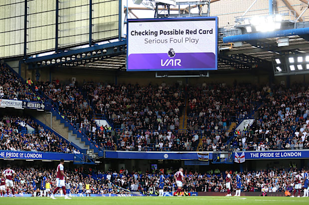 The VAR can intervene to overturn red cards.