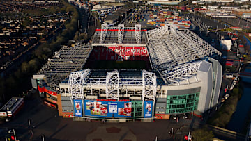 Aerial Views Of Old Trafford Football Stadium