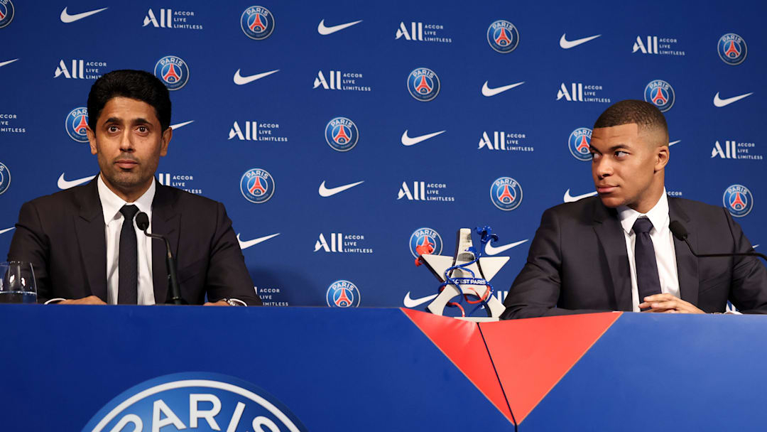Kylian Mbappe and Nasser Al-Khelaifi - Press Conference
