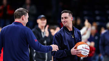  Indiana Pacers guard  TJ McConnell gets inducted into the Arizona Wildcats Ring of Honor.