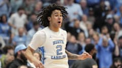 UNC basketball guard Elliot Cadeau