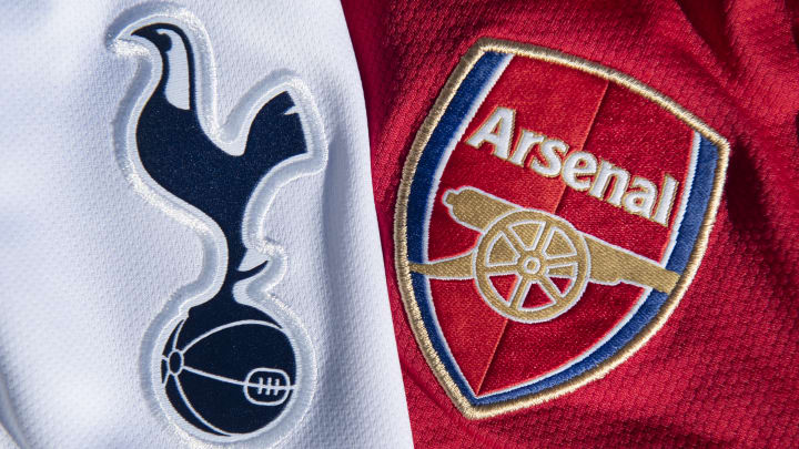 The Arsenal and Tottenham Hotspur Club Badges