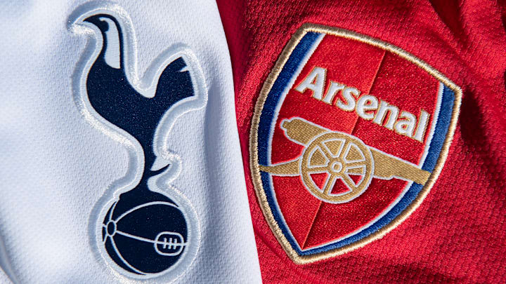 The Arsenal and Tottenham Hotspur Club Badges