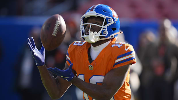 Broncos WR Marvin Mims Jr. showed some flashes of fantasy football potential at the end of the 2024 season.