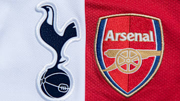The Tottenham Hotspur and Arsenal Club Badges