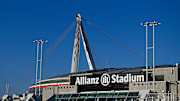 A general view outside the Allianz Stadium is seen prior to...