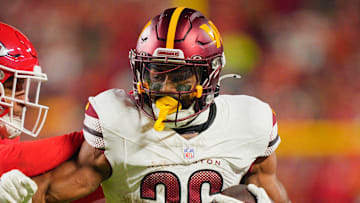 Washington Commanders running back Jeremy McNichols