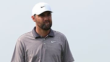 Scottie Scheffler during the first round of the 2025 U.S. Open at Oakmont Country Club