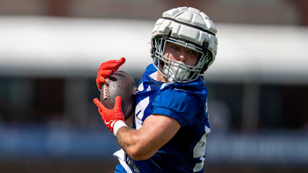 New York Giants running back Cam Skattebo 