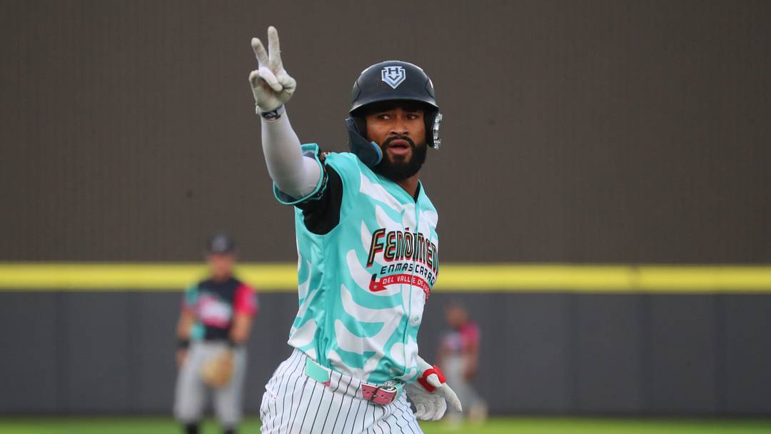 Hudson Valley’s Roderick Arias celebrates his home run during their game versus the Winston-Salem Dash on May 5, 2026.