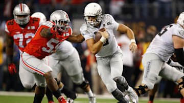  Marcus Mariota is Oregon's only Heisman winner and the career leader in wins, yards and touchdowns. Mandatory Credit: Tim Heitman-Imagn Images