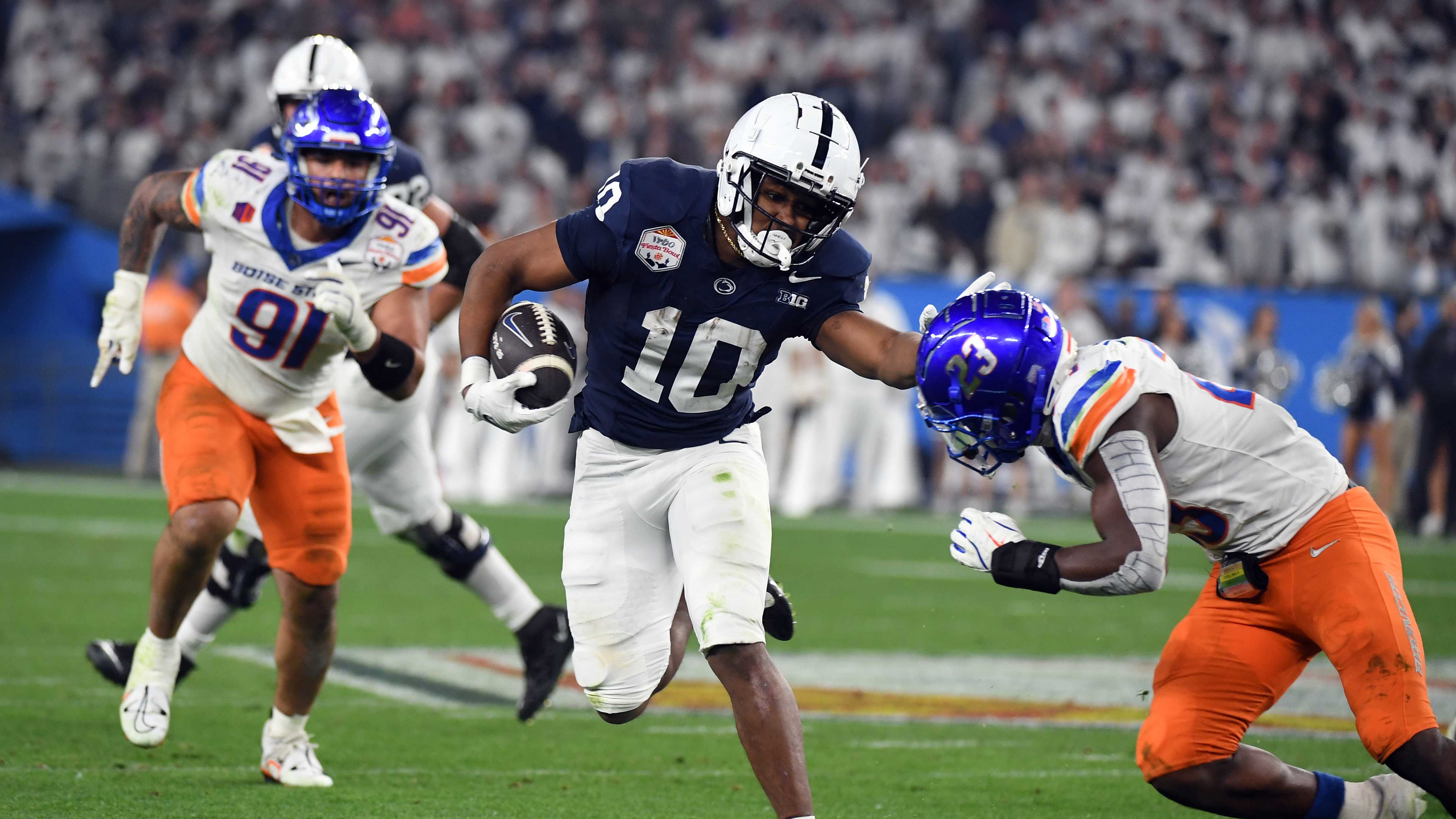 This Denver Broncos mock draft has team slamming away at offensive needs