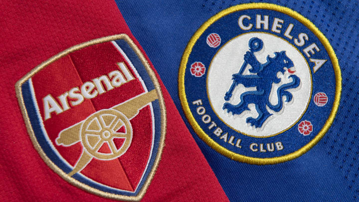 The Arsenal and Chelsea Club Badges