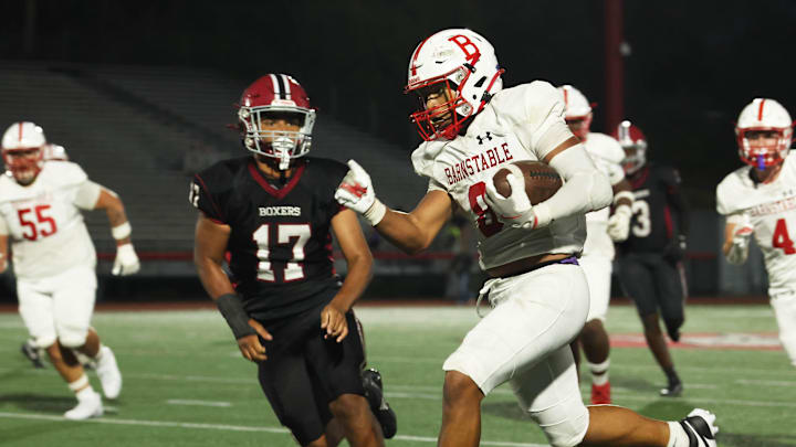 No. 9 Barnstable faces off against North Attleborough on Friday night at 6:30 p.m. No. 9 Barnstable faces off against North Attleborough on Friday night at 6:30 p.m.