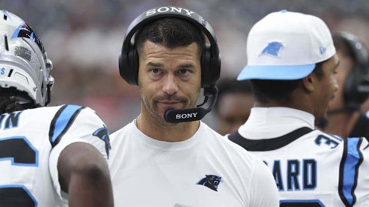 Carolina Panthers head coach Dave Canales