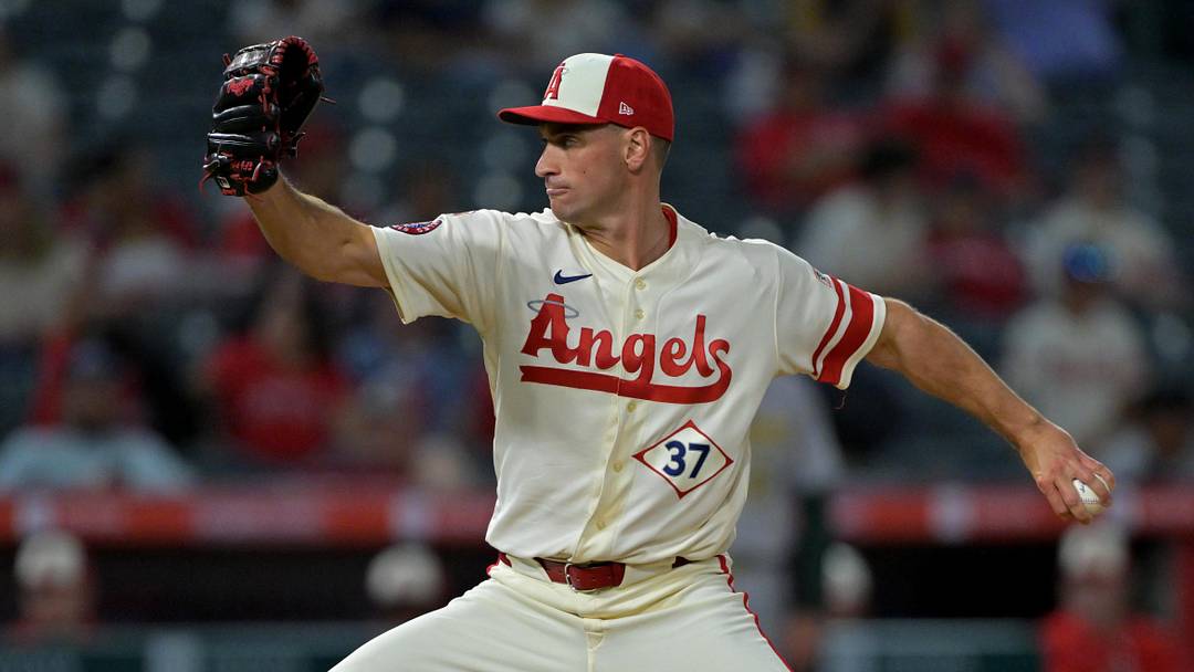 Los Angeles Angels pitcher Brent Suter.