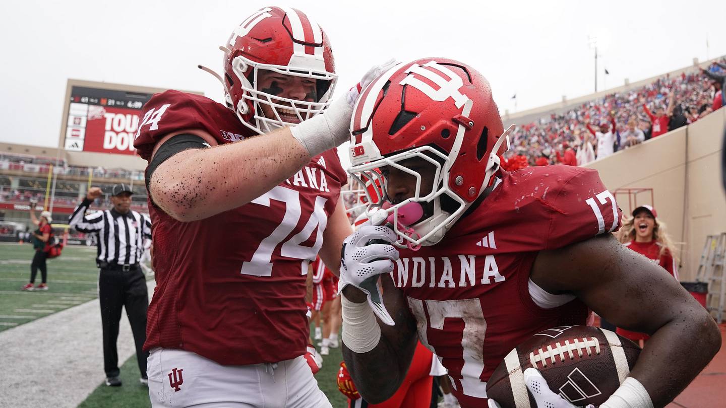 College Football AP Top 25 Poll Indiana Moves Up During Bye Week