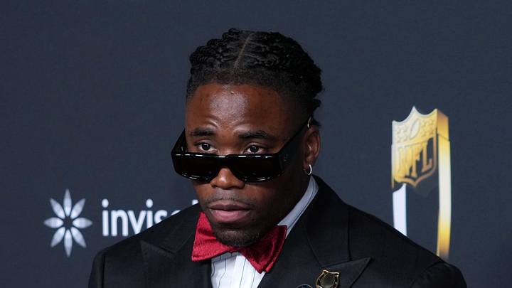 Indianapolis Colts cornerback Kenny Moore poses on the NFL Honors Red Carpet
