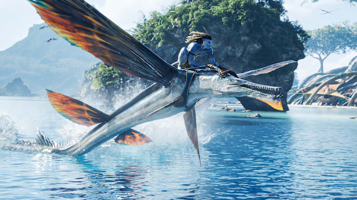Jake Sully (Sam Worthington) in 20th Century Studios' AVATAR: THE WAY OF WATER.