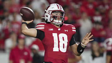Danny O'Neil, Wisconsin Badgers. (Mandatory Credit: Jeff Hanisch-Imagn Images)