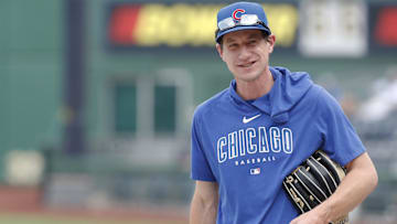 Aug 26, 2024; Pittsburgh, Pennsylvania, USA;  Chicago Cubs manager Craig Counsell (30) looks on during batting practice before a game against the Pittsburgh Pirates at PNC Park. Mandatory Credit: Charles LeClaire-Imagn Images