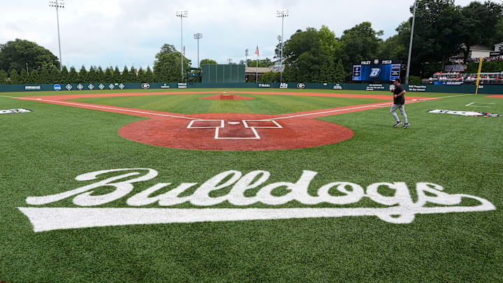Foley Field is set before a NCAA Regionals game between Georgia and Binghamton in Athens, Ga., on Friday, May 30, 2025. Foley Field is set before a NCAA Regionals game between Georgia and Binghamton in Athens, Ga., on Friday, May 30, 2025.