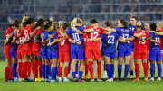 The USWNT showed their solidarity for Canada in their fight for pay equity