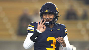 Cal quarterback Jaron-Keawe Sagapolutele 