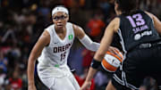 Allisha Gray and the Atlanta Dream are road favorites against the Golden State Valkyries on Sunday.