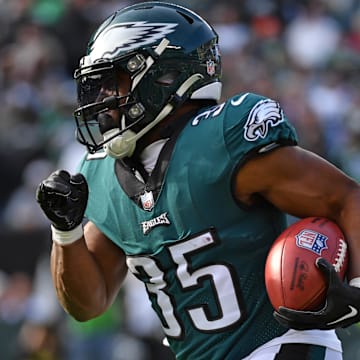 Philadelphia Eagles running back Boston Scott against the Tennessee Titans