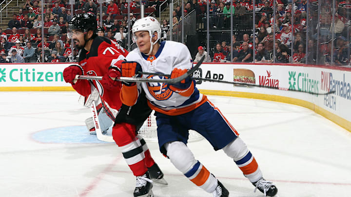 The New York Islanders got their first win of the preseason with a solid all-around effort against the New Jersey Devils.