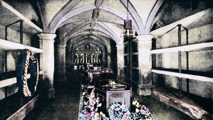 The Crypt Under The Chancel Of St Georges Chapel Windsor Castle 1910 (1911)