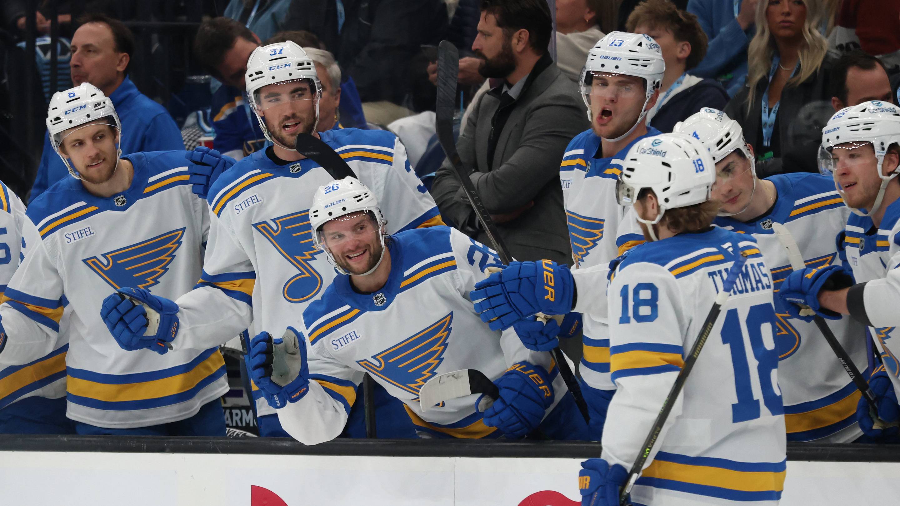 Blues’ opening night roster is set, and there are a couple surprises
