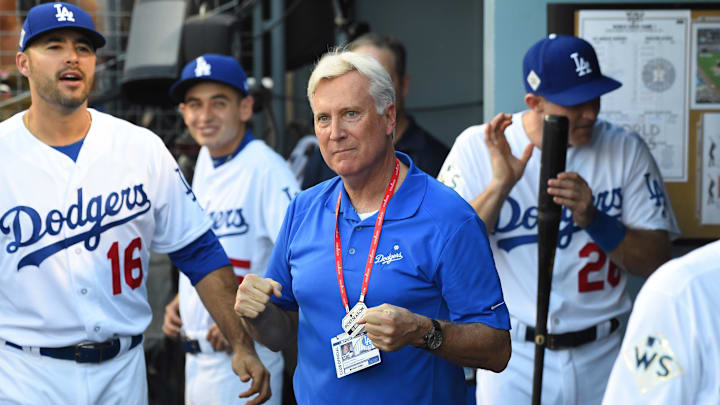 Los Angeles Dodgers owner Mark Walter before game one of the 2017 World Series against the Houston Astros at Dodger Stadium.