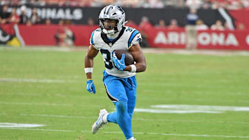 Carolina Panthers running back Chuba Hubbard.