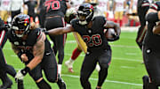 Arizona Cardinals running back Bam Knight.